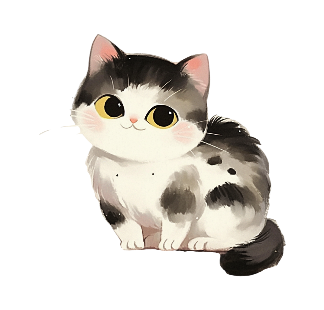 Cat transparent background illustration