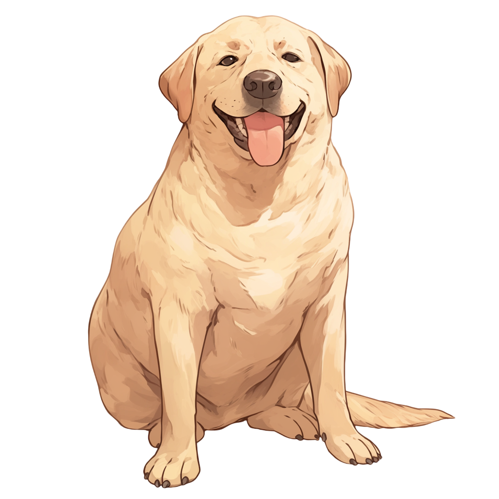 Labrador pet dog illustration