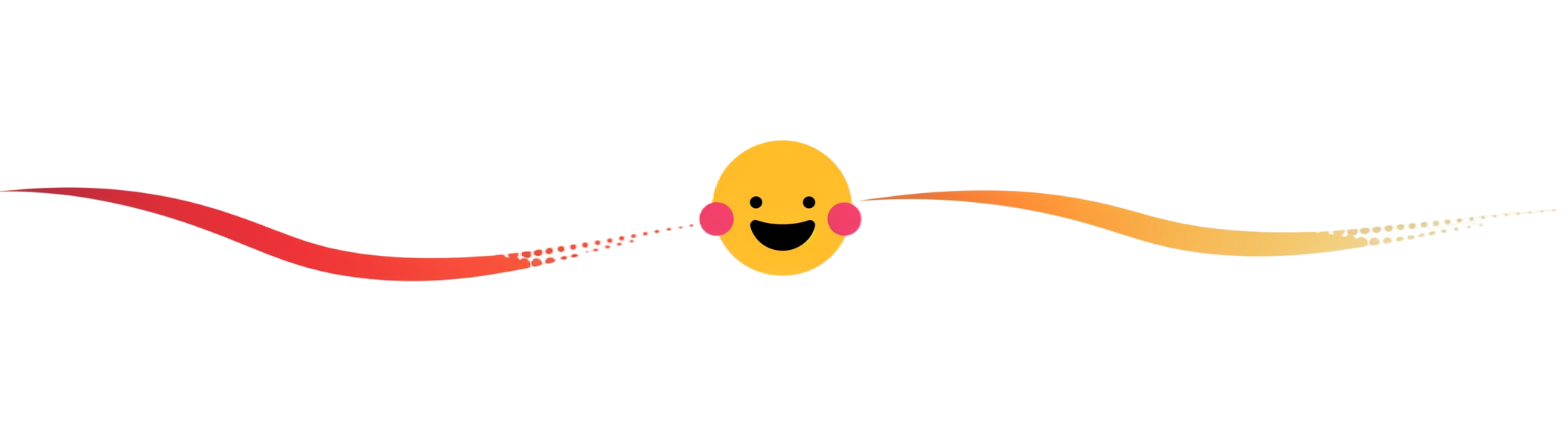 Simple illustration of smiley face lines