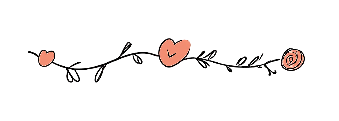 Cute floral line art material
