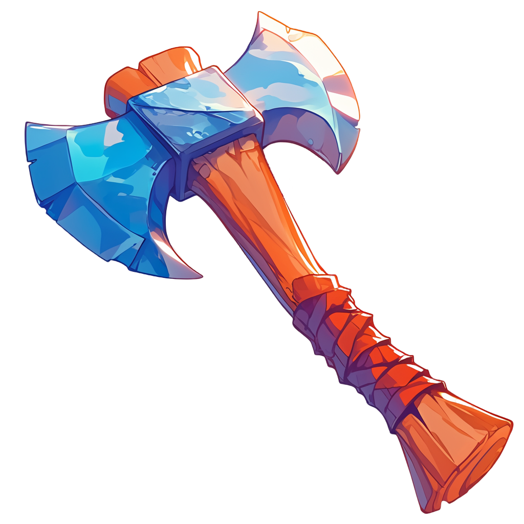 Axe game style materials