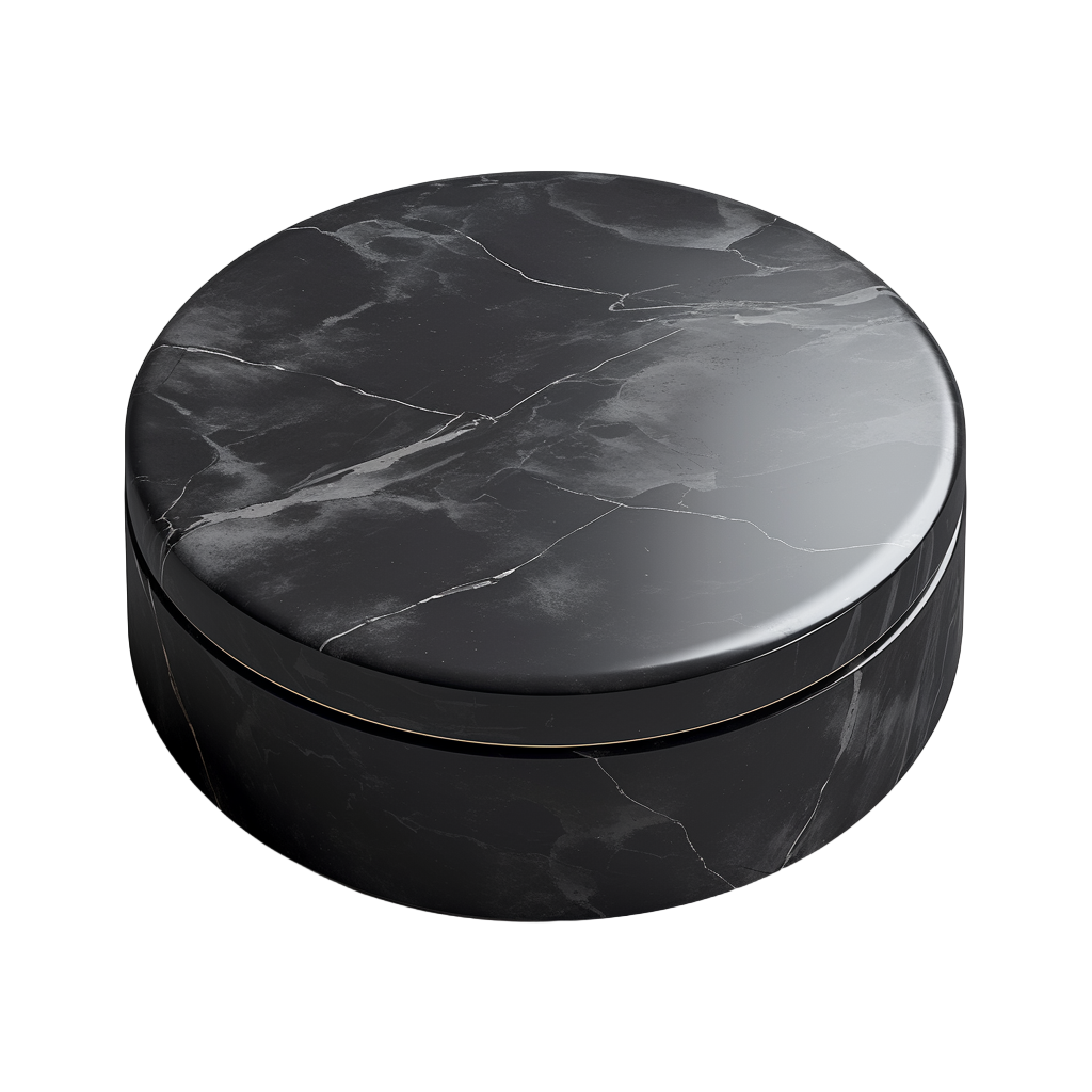 Illustration of a cylindrical tea canister