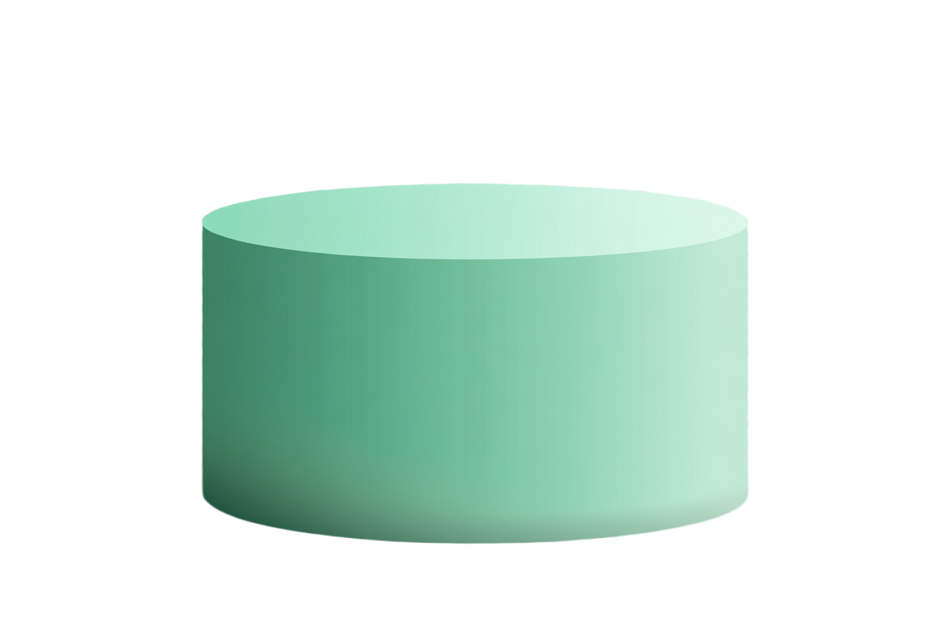 Green cylindrical PNG graphic material