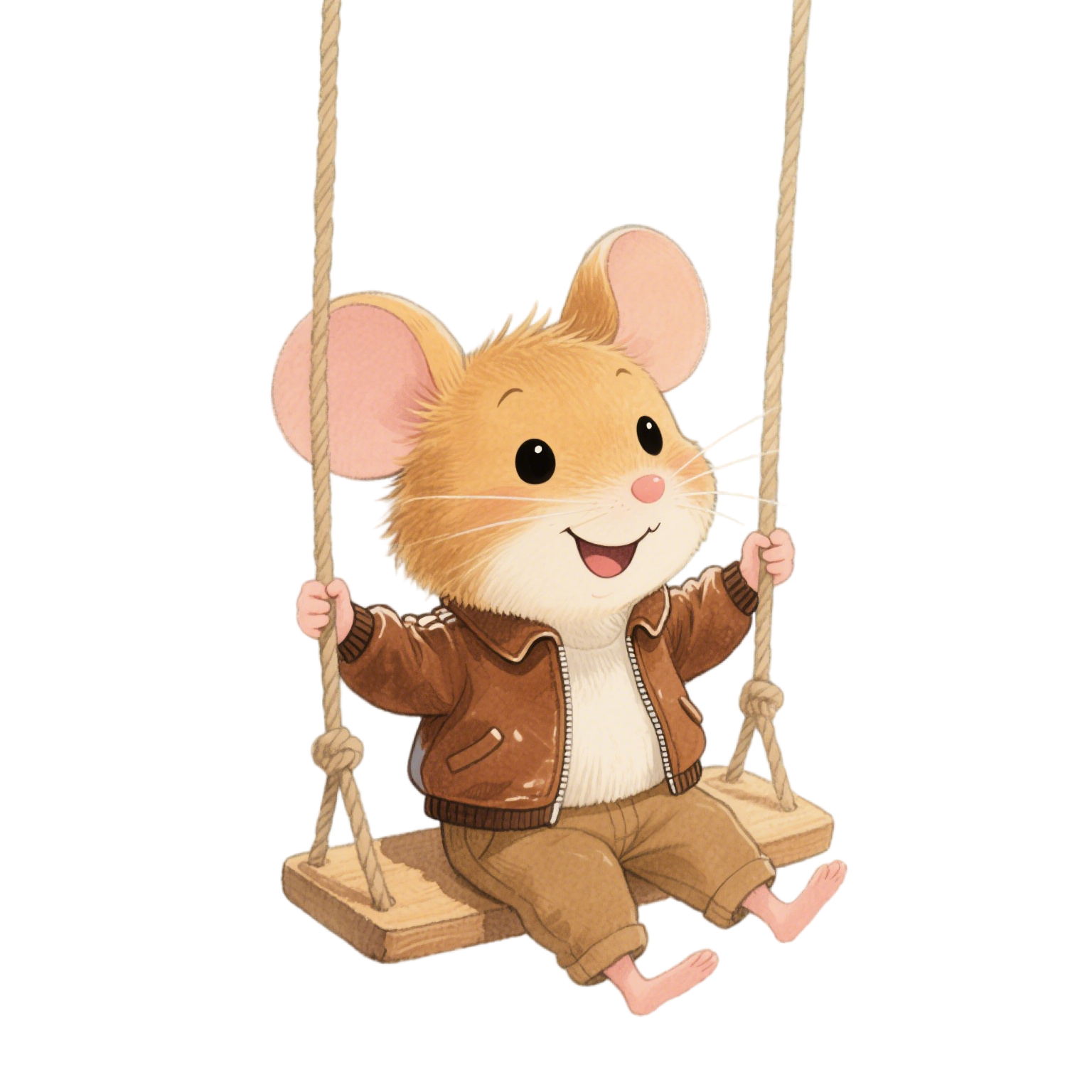 Leather Jacket Mouse Graffiti Material