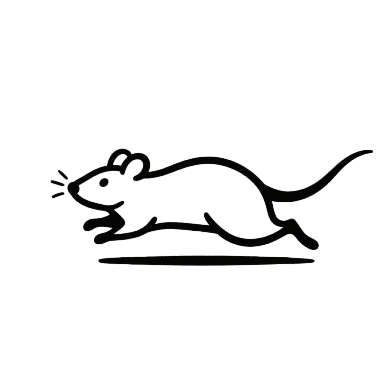 Q-version mouse doodle illustration
