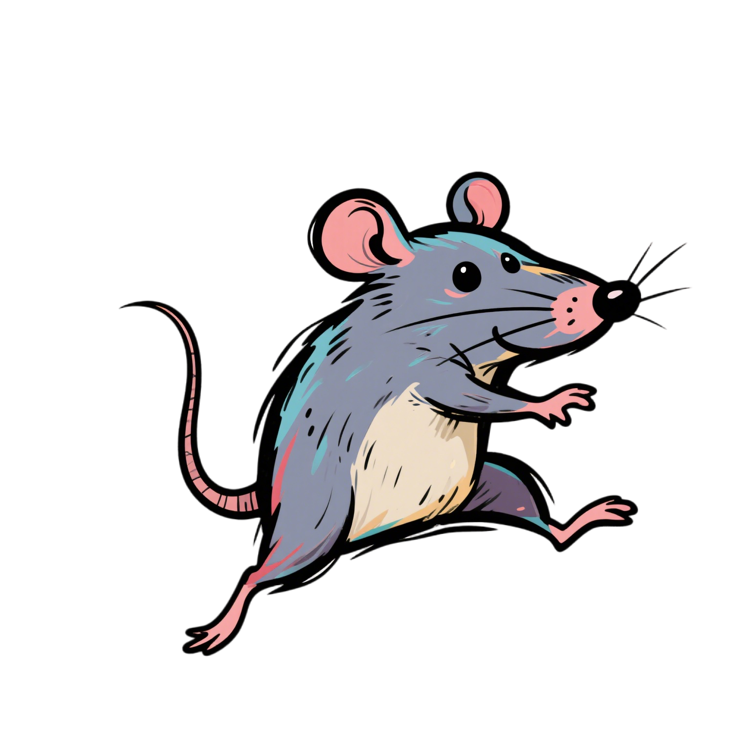 Mouse Doodle Creative Illustration