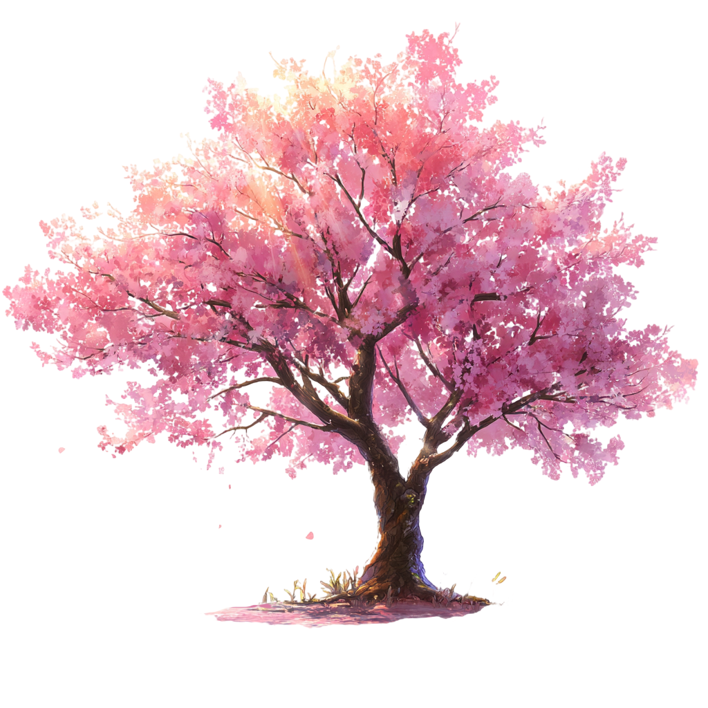 Cherry Blossom Tree Creative Tree Illustration