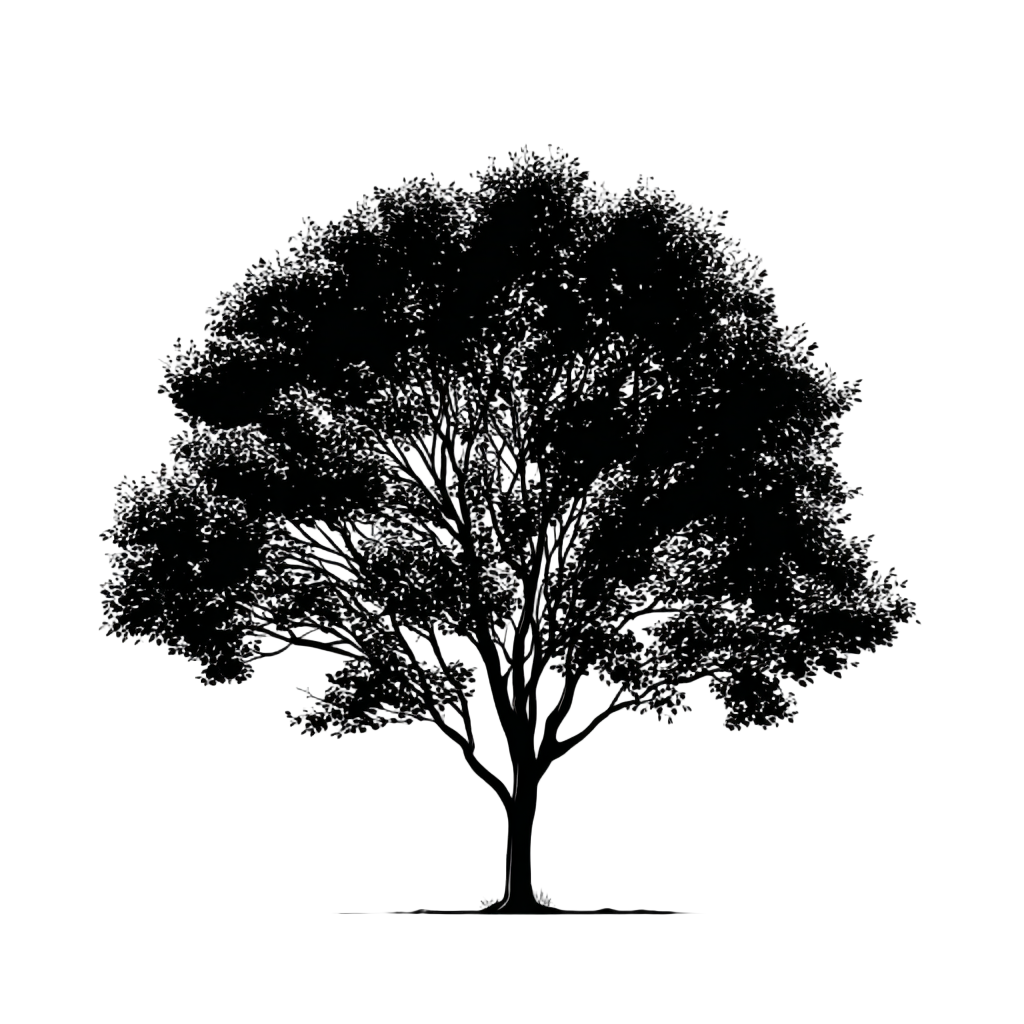 Tree silhouette element