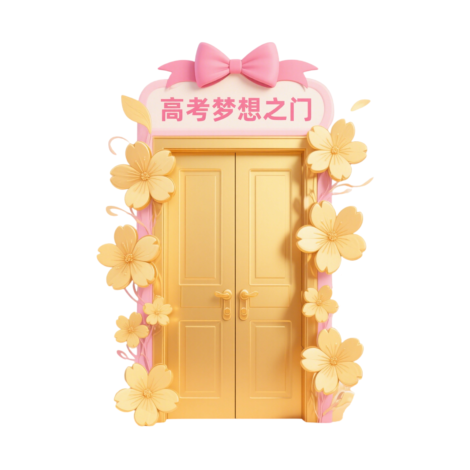 Illustration of the Golden College Entrance Examination Gate