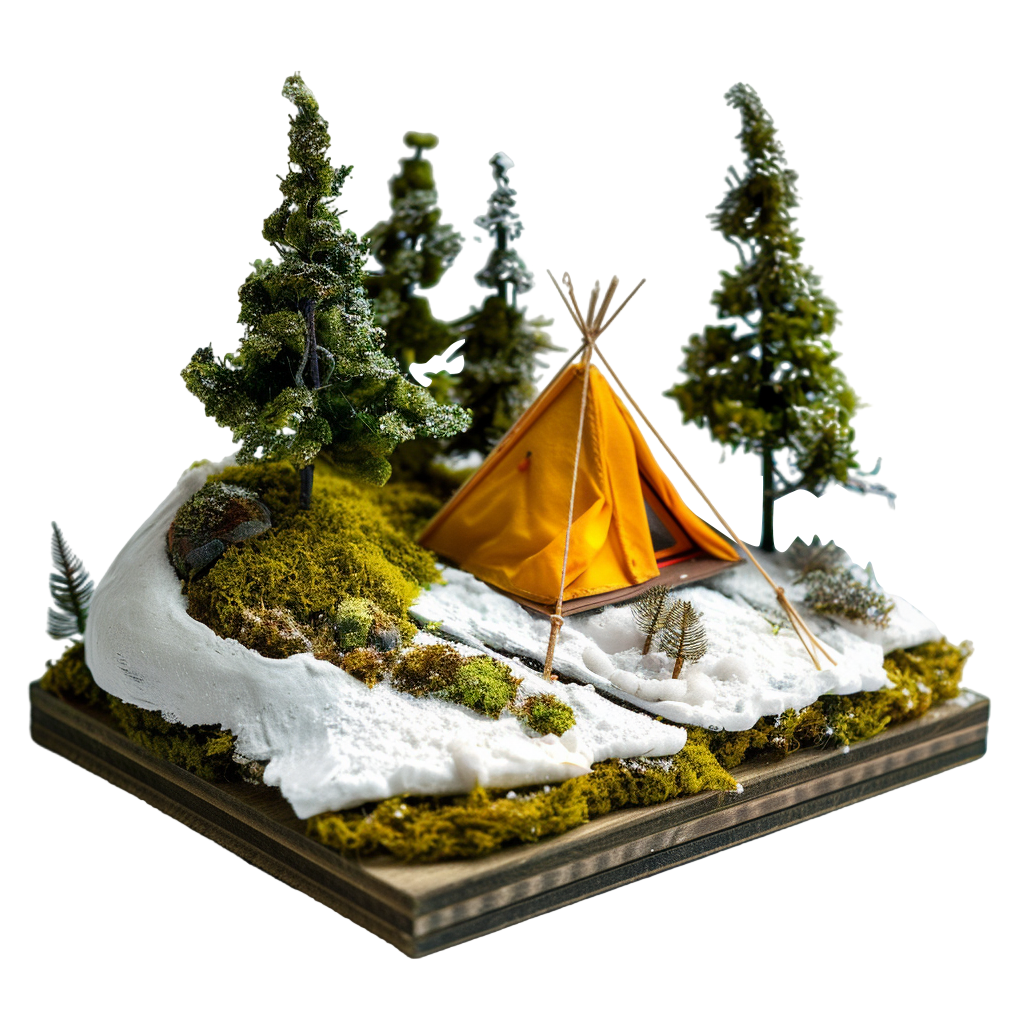 Micro tent model illustration