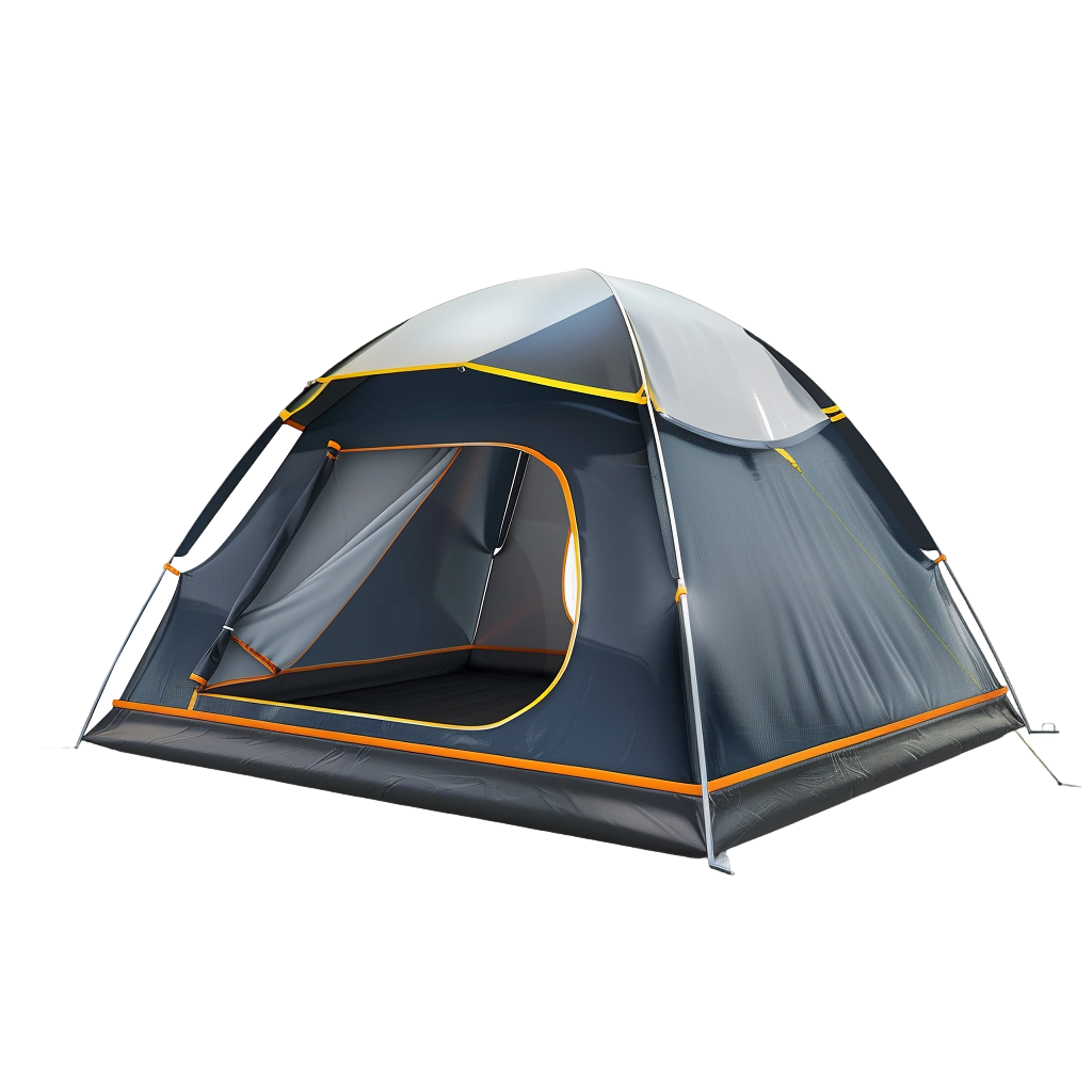 Professional Camping Tent PNG Illustration