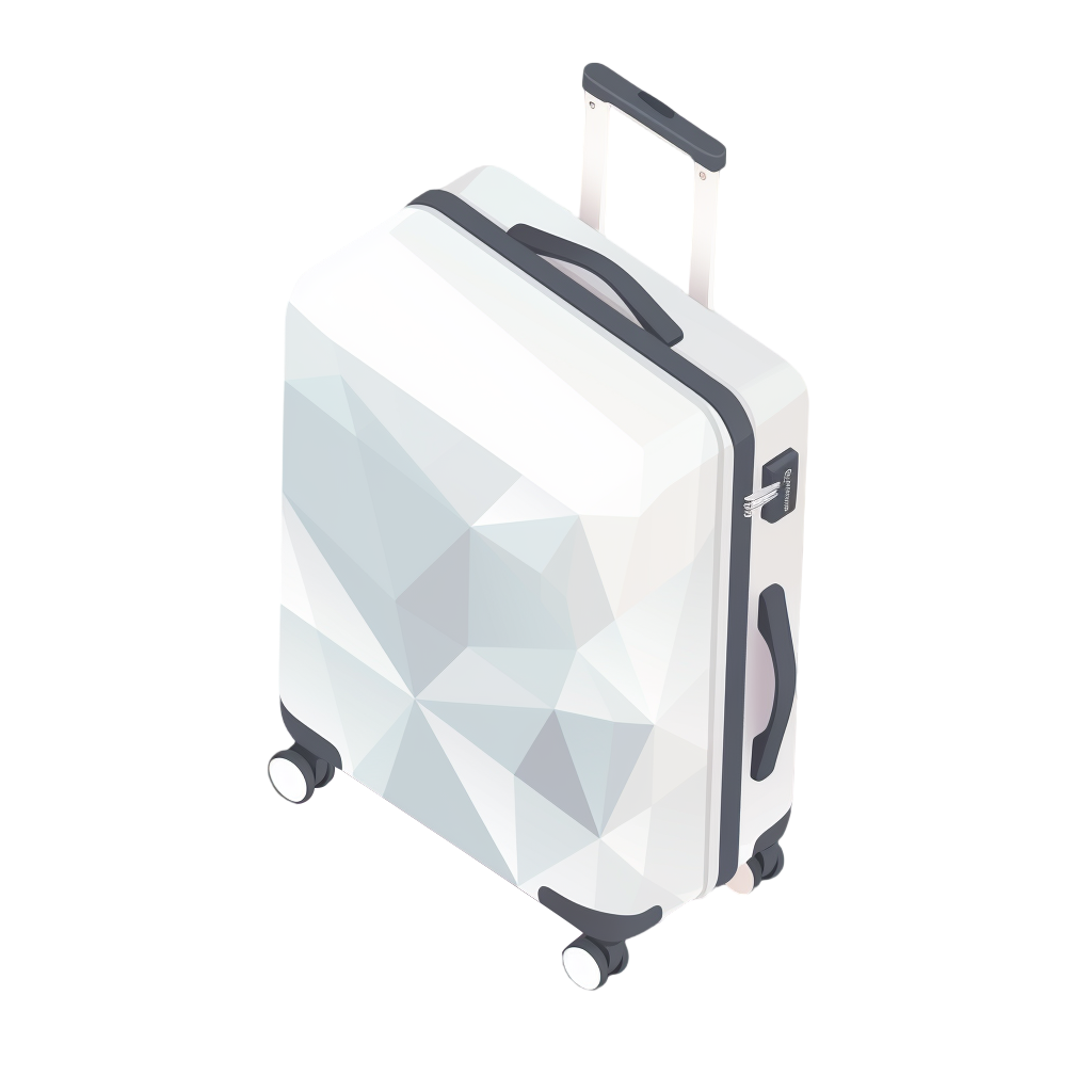 3D suitcase minimalist material