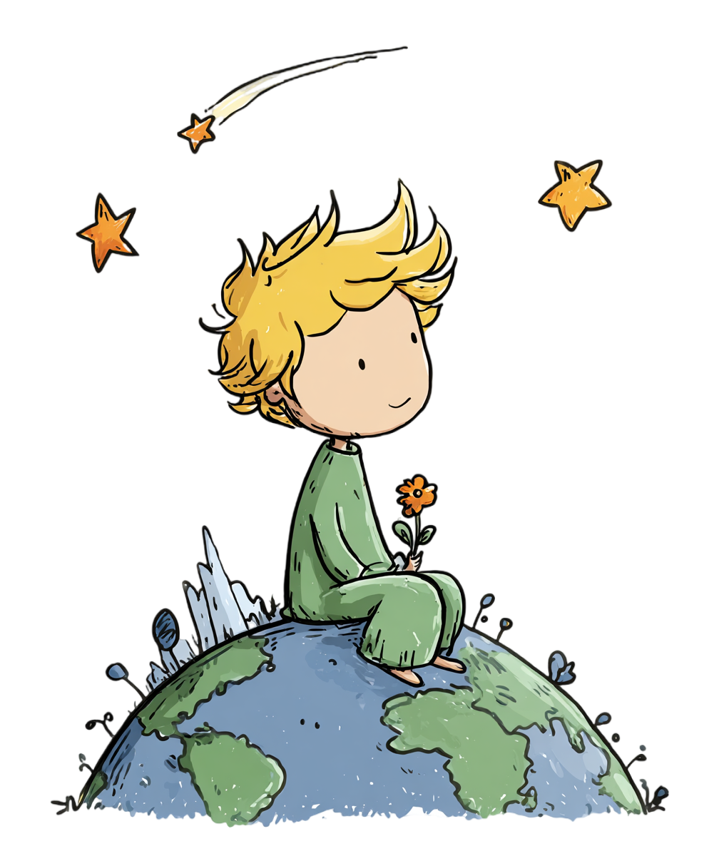 The Little Prince Rose Creative Illustration