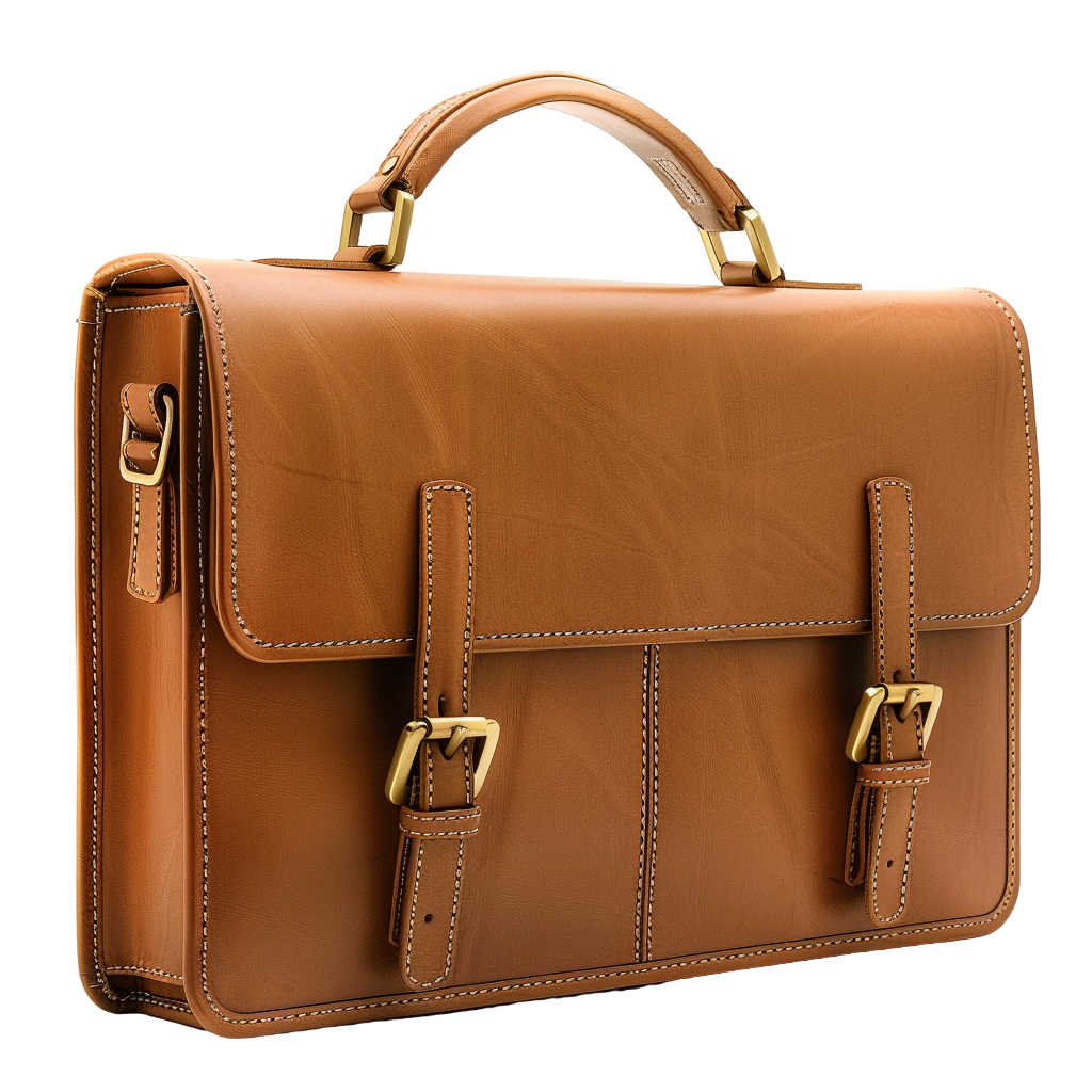 Brown briefcase element